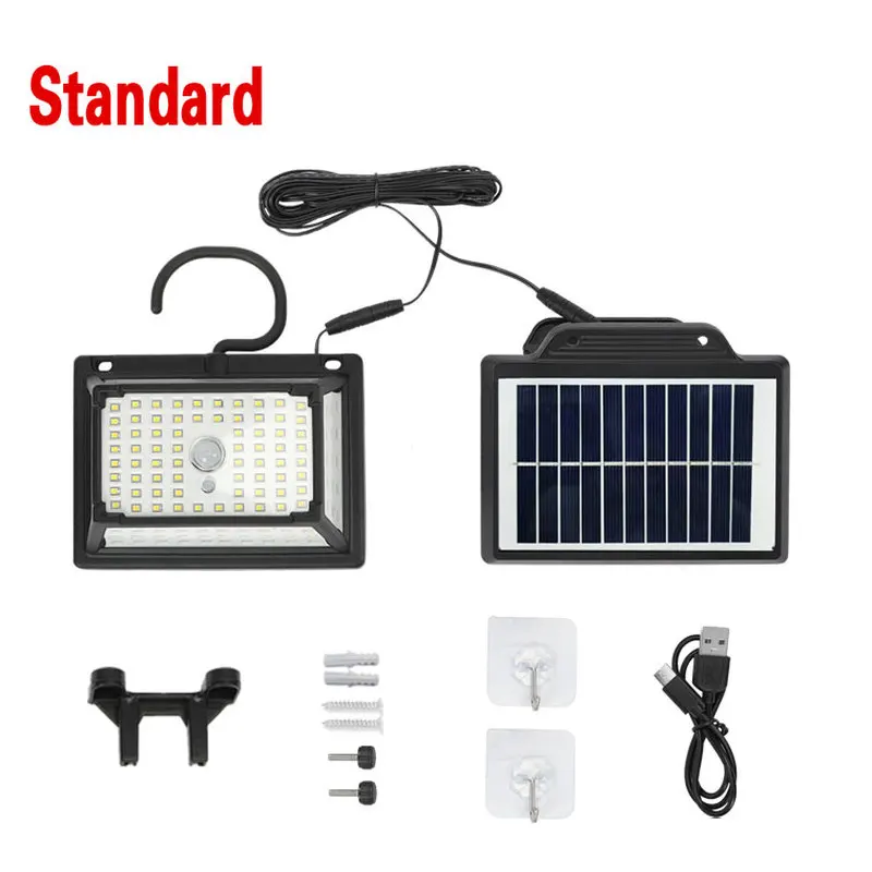 Detachable Clip-on Solar Light，USBVersion，190High brightnessLEDLamp Beads，1500mAhBattery，Supports splitting、Combination、Clasp、Su