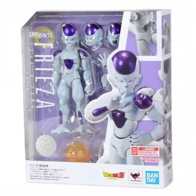 Bandai Original Anime Dragon Ball SHF Z Frieza First Second Third Fourth Form Action Figure Toys for Kids Children Model Gifts