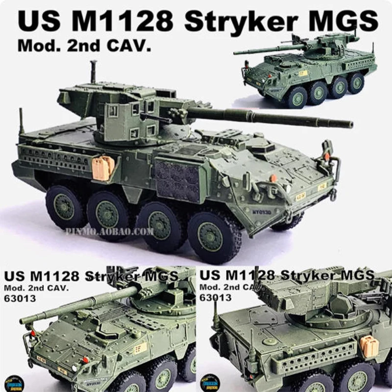 

1/72 Scale US M1128 Armored Vehicle Simulation Plastic Tank Model Static Display Collectible Gift Ornament Souvenir Decoration
