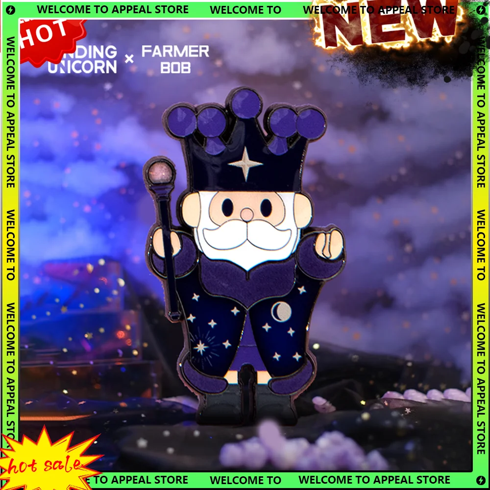 กล่องสุ่มตราโลหะคลาสสิก FARMER BOB ลายยูนิคอร์น ของสะสมป๊อปคัลเจอร์ แม่เหล็กติดตู้เย็น ของขวัญวันเกิด