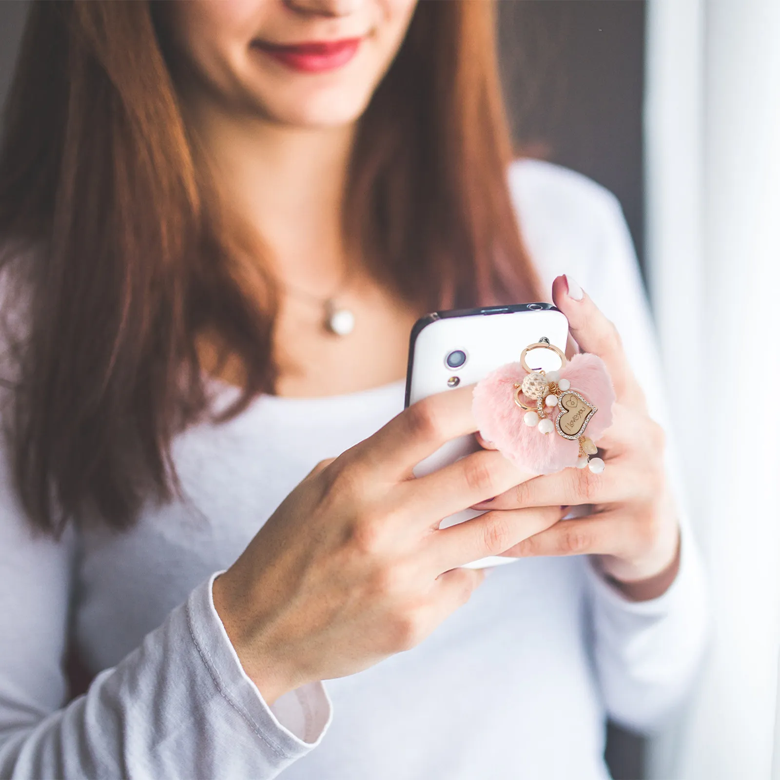 

Брелок в форме сердца, многоразовый, легкий, декоративный, для ключей, сумок, кошельков, рюкзаков, подвеска-шарм, романтический подарок для любимого человека