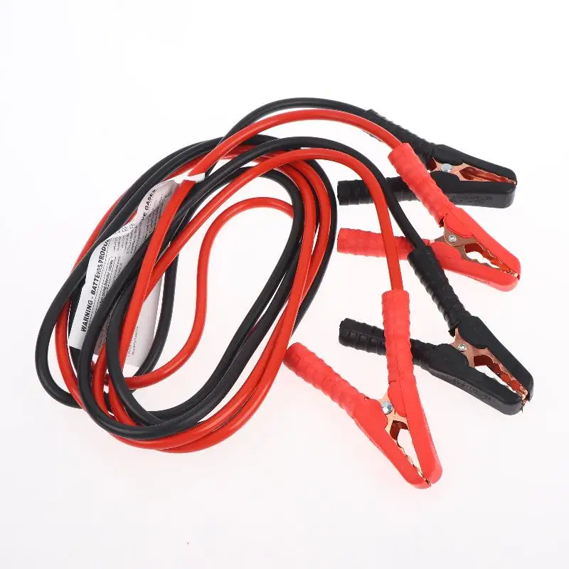 Heavy Duty Car Battery Booster Cable Emergency Jumper Wire with Insulated Clamps for Vehicle First Aid Kit