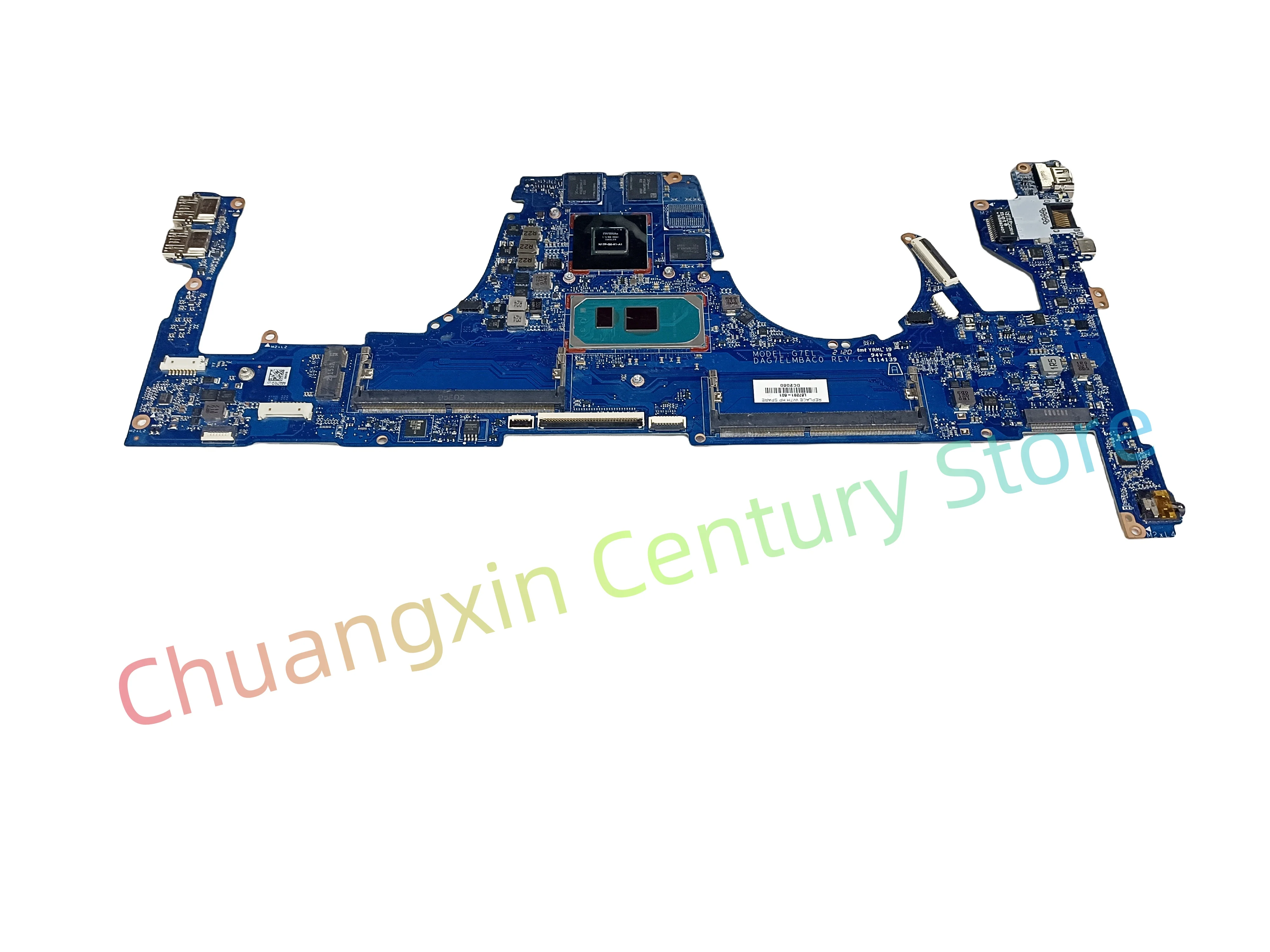 DAG7ELMBAC0 เมนบอร์ดสําหรับ HP PAVILION 15-CS 15T-CS แล็ปท็อป CPU: I5-1035G1 I7-1065G7 GPU: N17P-G0-K1-A1 GTX1050 3GB 100% ทดสอบ