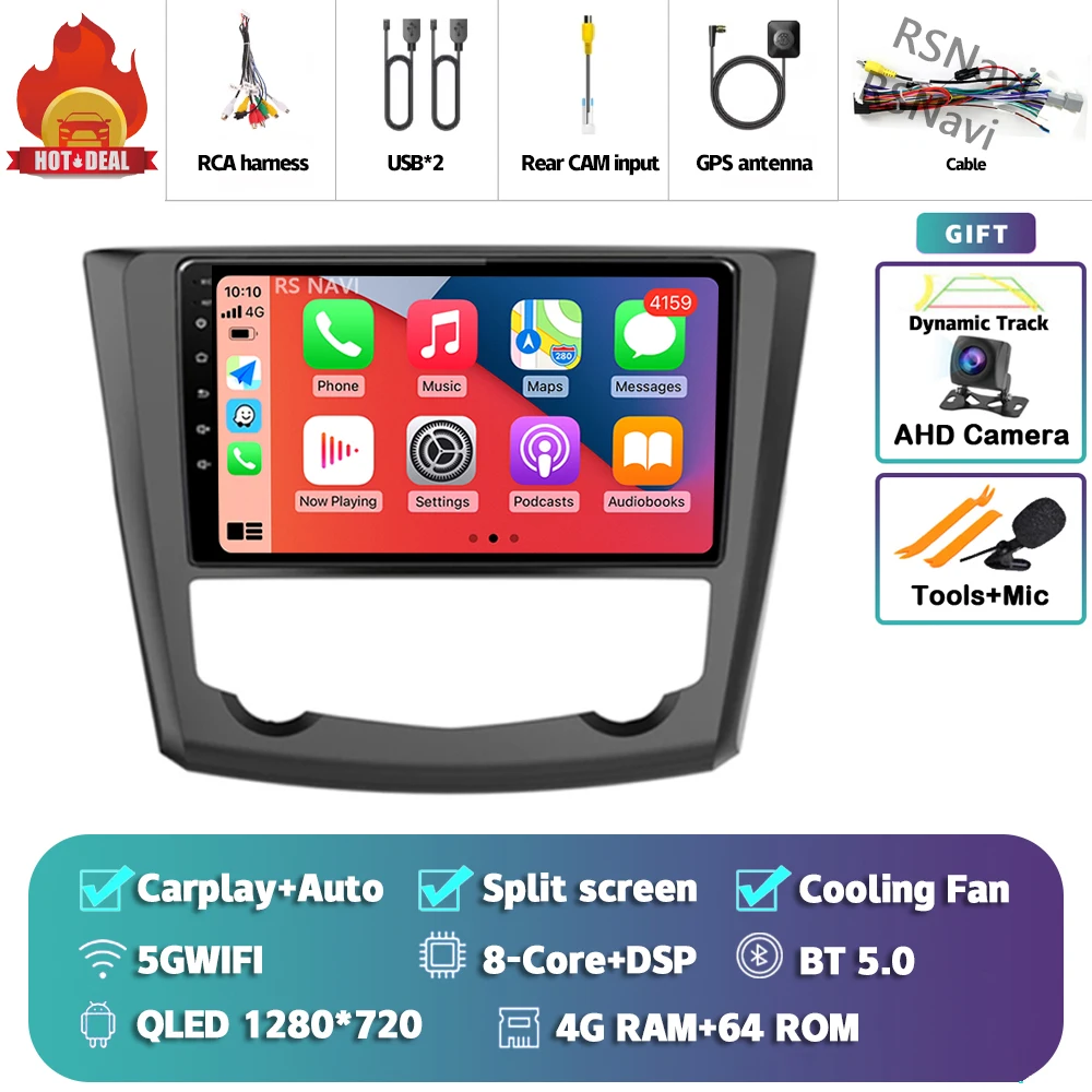 Android 15 Carplay Auto Radio Multimedia Speler Voor Renault Kadjar 2015 2016 2017 2018 2019 2din Autoradio Stereo Head Unit