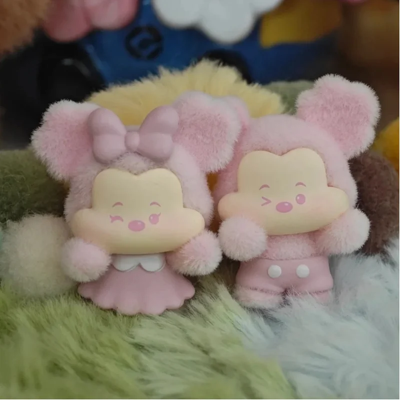 Miniso ديزني ميكي ماوس المزاج لوحة سلسلة الفاصوليا الصغيرة صندوق أعمى تحصيل الشكل Kawaii زخارف مكتب هدية ملونة لمحبي