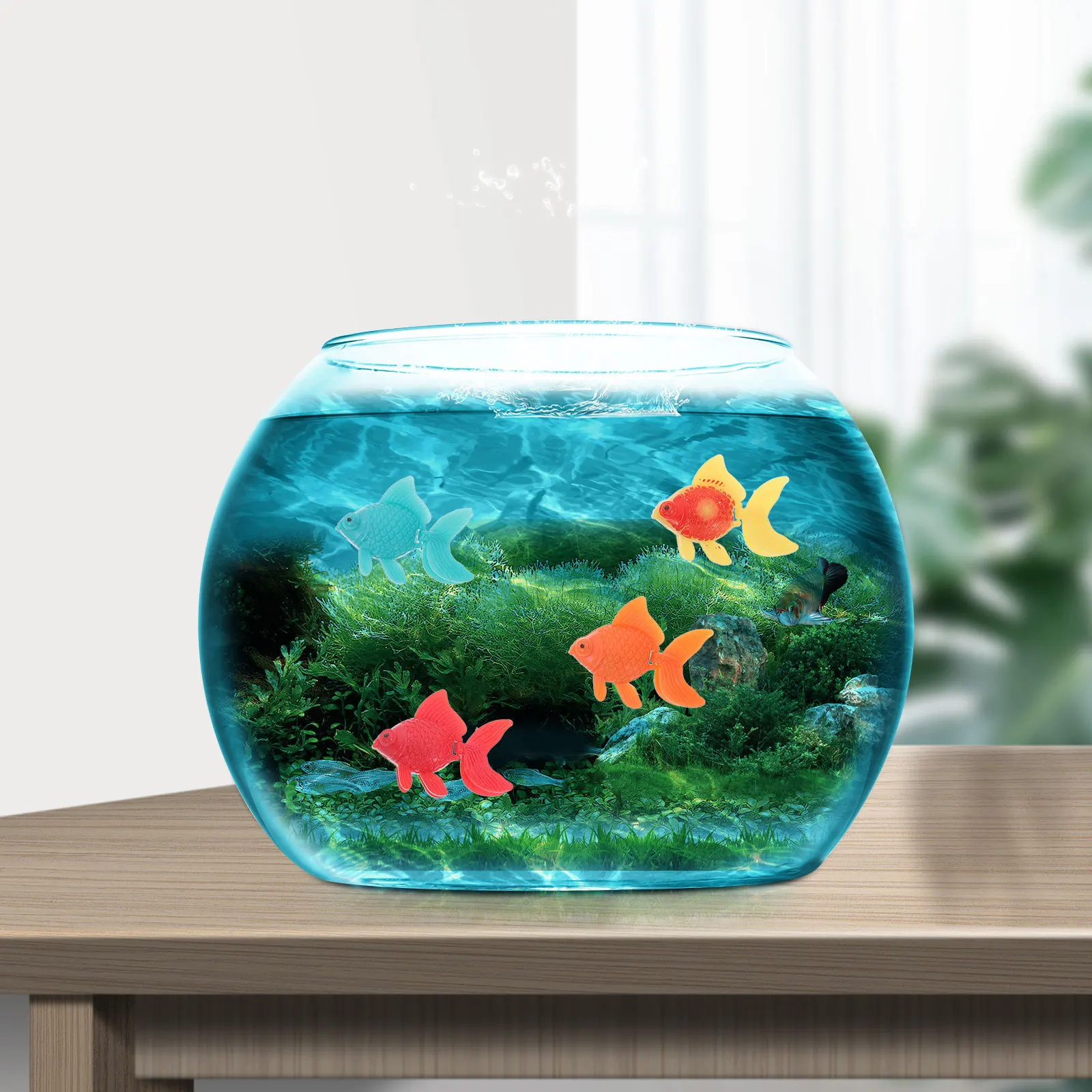 

10Pcs Simulated Goldfish Accessories Lifelike Mini Plastic Fish for Aquarium Decoration Creative Water Landscape Prop Fake Fish