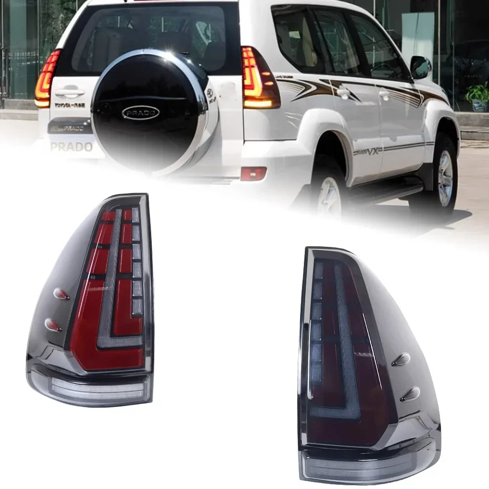 Car Lights for Land Cruise Prado 2700 4000 Tail Lights 2003-2009 LED Tail Lamp GX460 DRL Signal auto Accessories