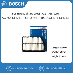 BOSCH Air Filter For Hyundai KIA CARS ix25 1.6T/2.0T  Avante 1.6T/1.8T K3 1.6T/1.8T KS3 1.6T KX3 1.6T/3.0T 28113-4V100