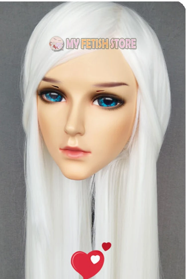 (Yao-03) เด็ก/ชาย/Man เรซิ่นครึ่งหัว Kigurumi Crossdress คอสเพลย์ญี่ปุ่นบทบาทอะนิเมะหน้ากากตาและวิกผม