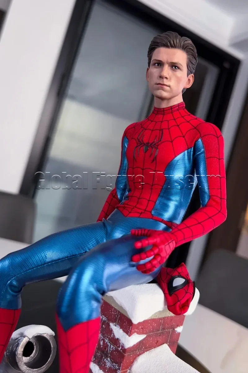 In Stock HotToys HT Spider-Man New Red and Blue Battle Suit 1/6 Action Figure MMS679 MMS680 Action Figure Collection Gift
