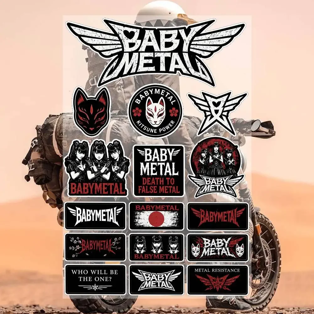 B-A-B-YMETA-L Stickers Waterproof Vinyl Decals for Motorcycle cars bicycles skateboards Laptop Water Bottle Phone Case