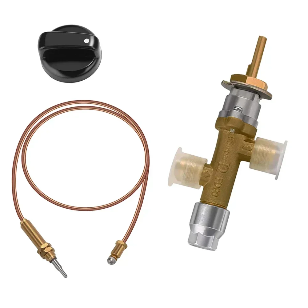 1 ชุดส่วนประกอบวาล์วเปลี่ยนแก๊ส Patio เครื่องทําความร้อน Thermocouple Sensor & DUMP SWITCH ควบคุมหลักวาล์วสําหรับบาร์บีคิวและเตาอบ