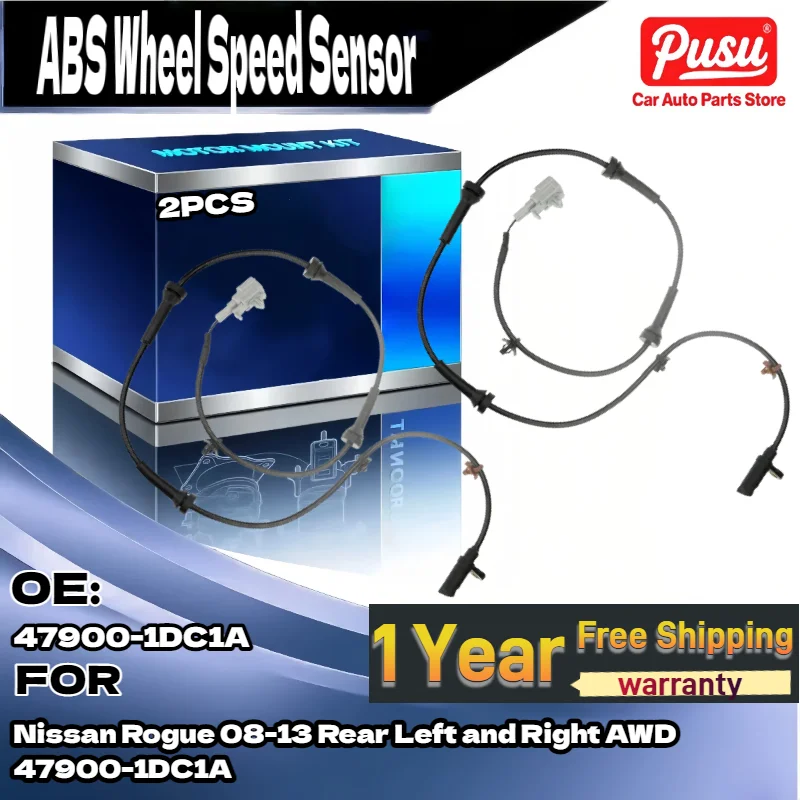 

2x датчик скорости ABS для Nissan Rogue 2008-2013, задний левый и правый AWD 47900-1DC1A