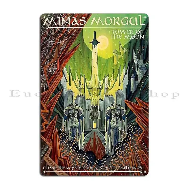 See Minas Morgul The City Of Light The pillars of the kings Metal Plaque Printing Cinema Wall Vintage Garage Tin Sign Poster