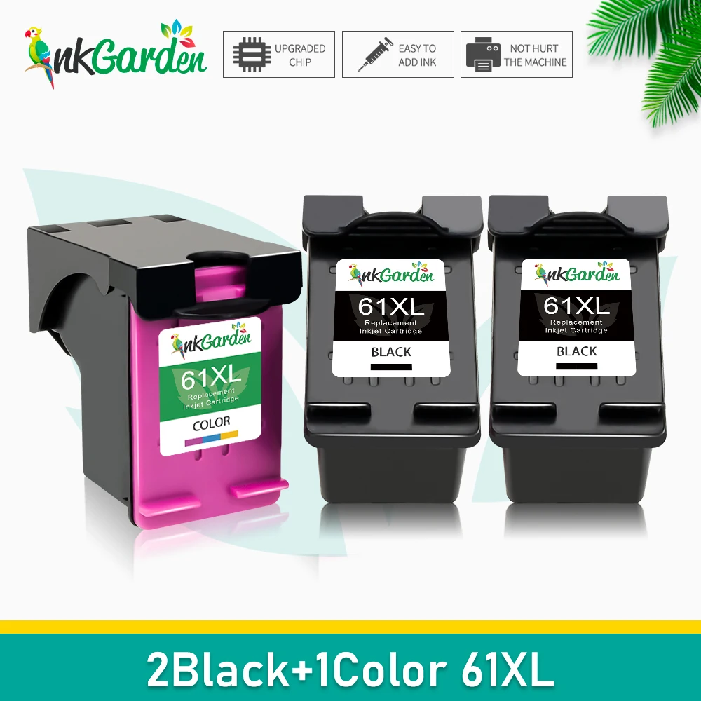 Imagem -05 - Substituição de Tinta de Jardim para Impressora hp 61 Cartucho de Tinta Deskjet 3530 2546 2620 2621 2622 2624 4634 4635 3000 3516 1056 1510