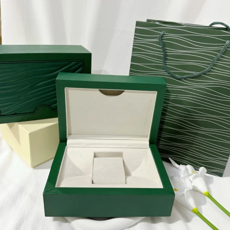 

2026 Hot Sale Green Watch Box Elegant Single Watch Display Case Luxury Wristwatch Packaging Box For Birthday Anniversary Gift
