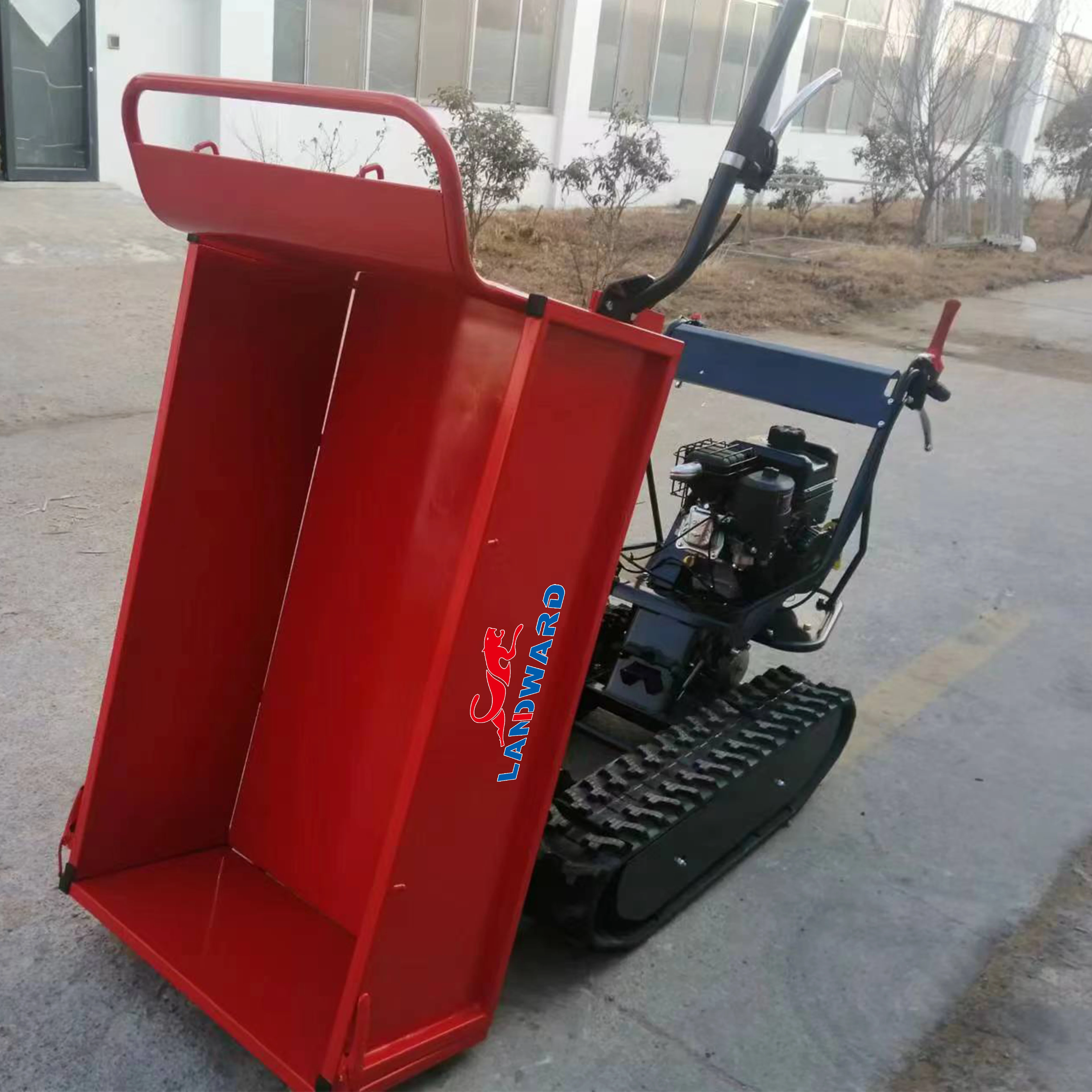 ODM OEM LANDWARD crawler personalizzato 0.8ton dumper sito caricatore automatico dumper 500kg mini dumper per piccola costruzione