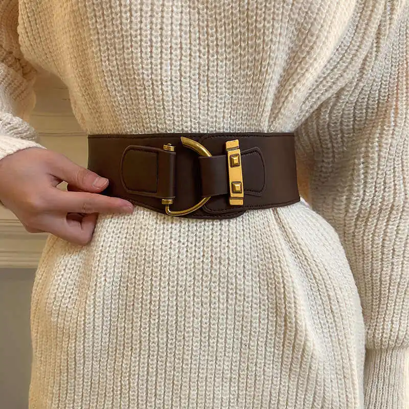 Pas biodrowy Damski ozdobny płaszcz Wielofunkcyjny, rozciągliwy, elastyczny pas biodrowy Bez otworów Moda Retro Unikalna personalizacja