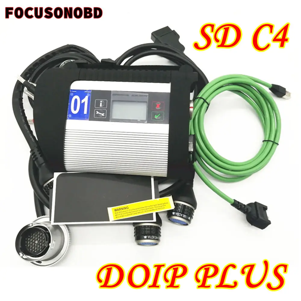 Dernière puce complète C4 SD pour MB STAR C4 SD DoiP C4 MB SD Connect Compact 4 mo SD C4 outil de diagnostic Wifi pour mercedes-benz