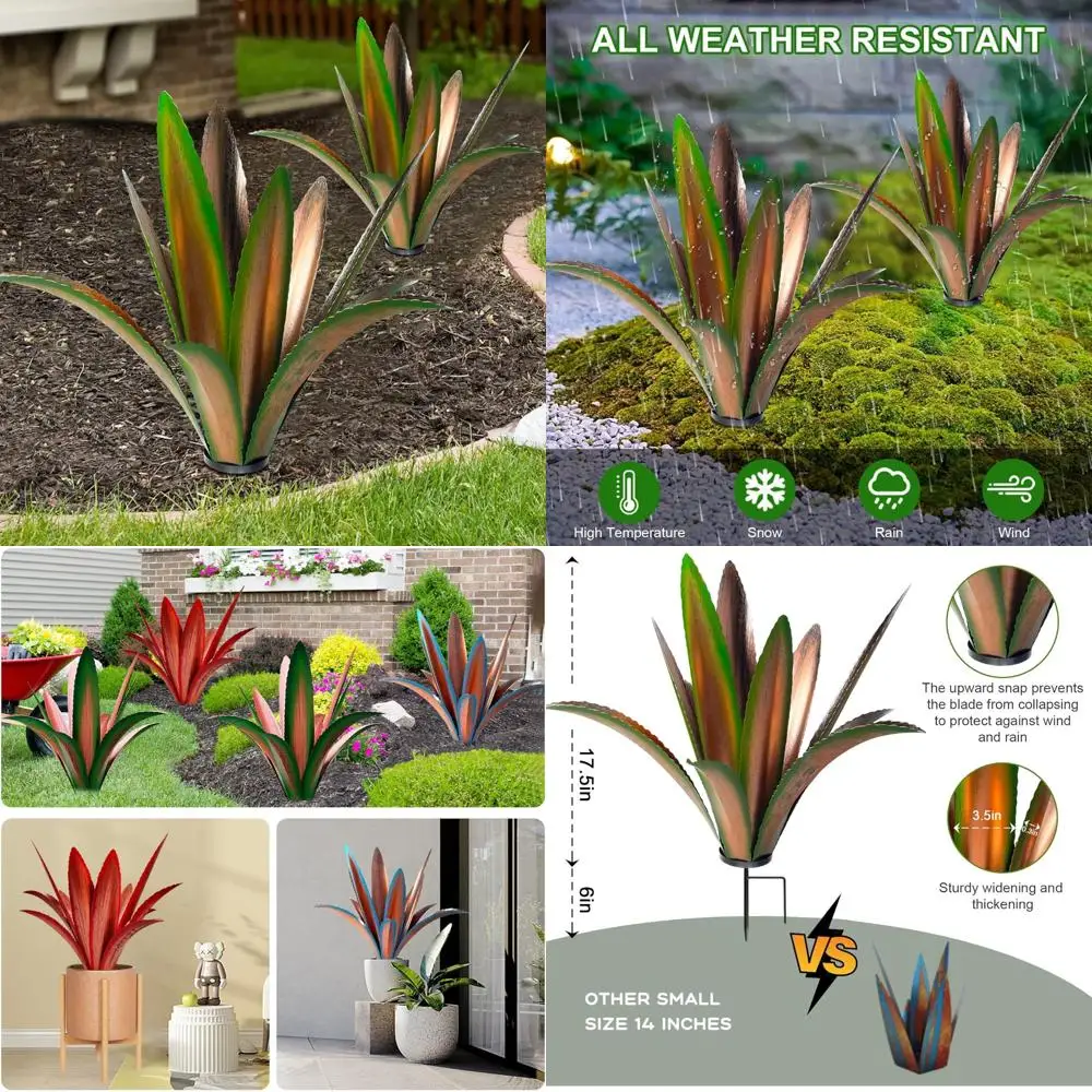 

Утолщенная металлическая агнутая садовая художественная ветростойкая уличная скульптура в стиле кантри для элегантного наружного украшения