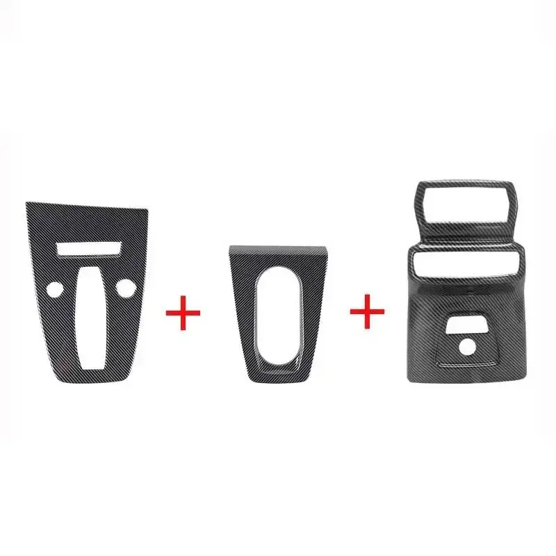 For Audi Q4 E-Tron 2021-2025 Gear Shift Panel Protection Cover Cup Holder Sticker Interior Trim Styling Accessories