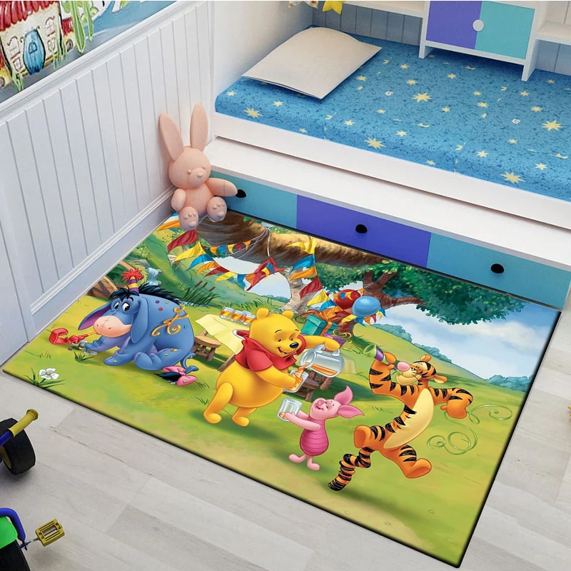 Disney Winnie The Pooh Bear Tigger Piglet Area Rug Carpet for Home Living Room Children\'s Bedroom Sofa Doormat Kid Mat Potdemiel