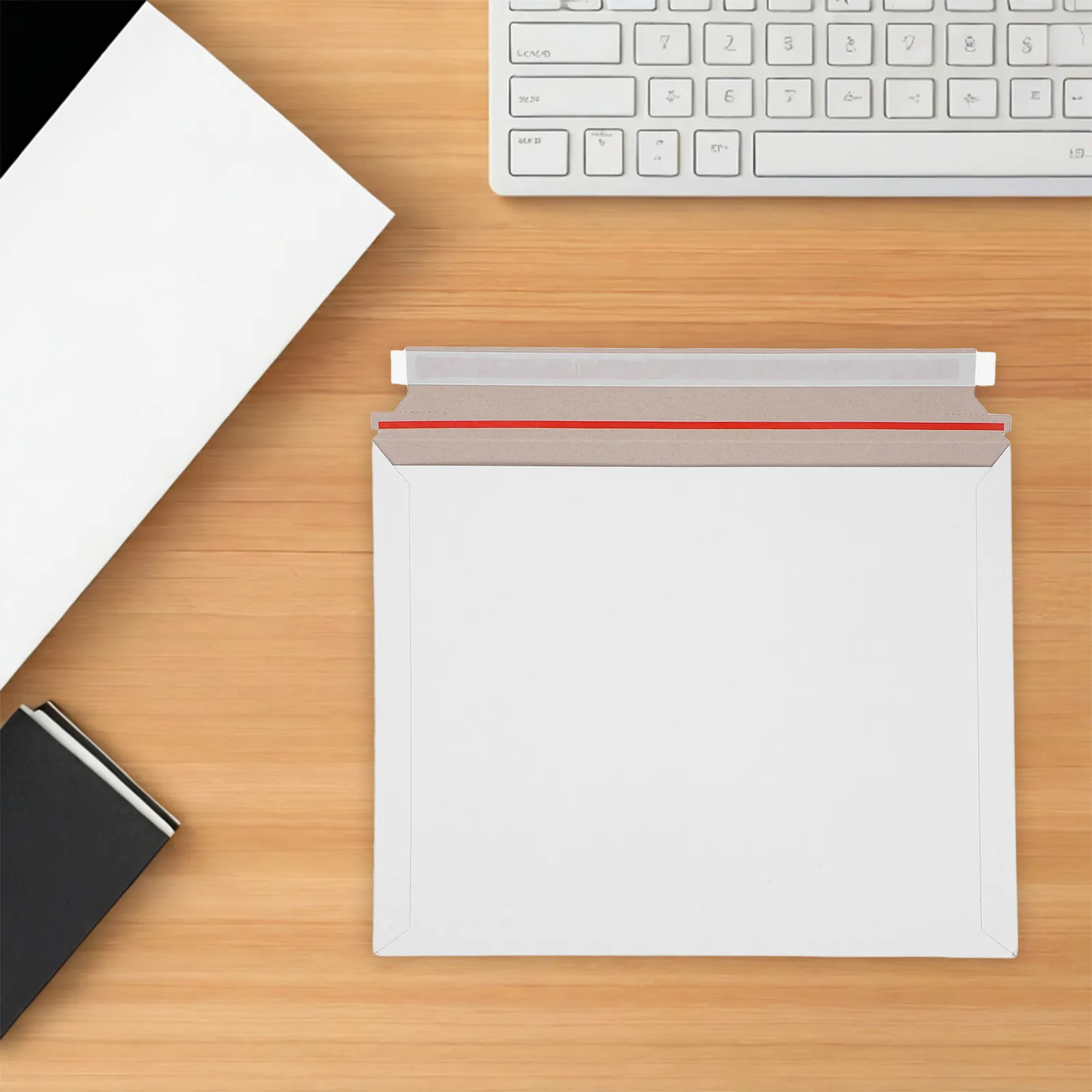 20pcs Document Mailers Paper Envelopes Self-Sealing Flap For Shipping Photos Art Prints Waterproof Rigid Packaging Files