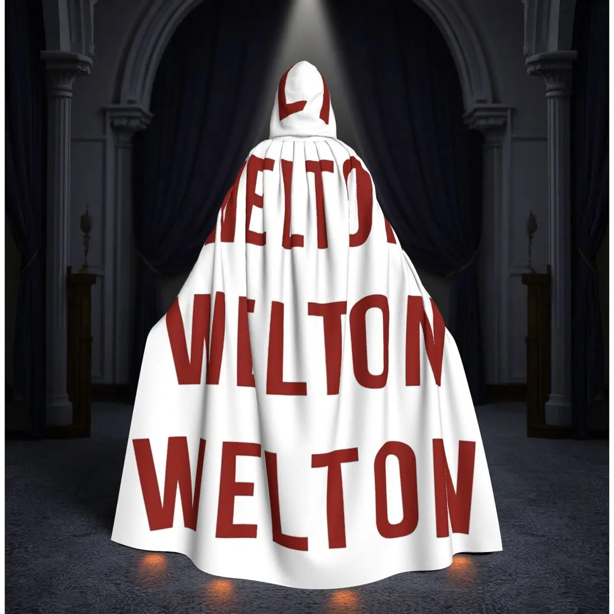 

Dead Poets Society- Welton Logo Long Hooded Cloak Witch Medieval Costume Cosplay Cape HalloweenVampire Adult Unisex