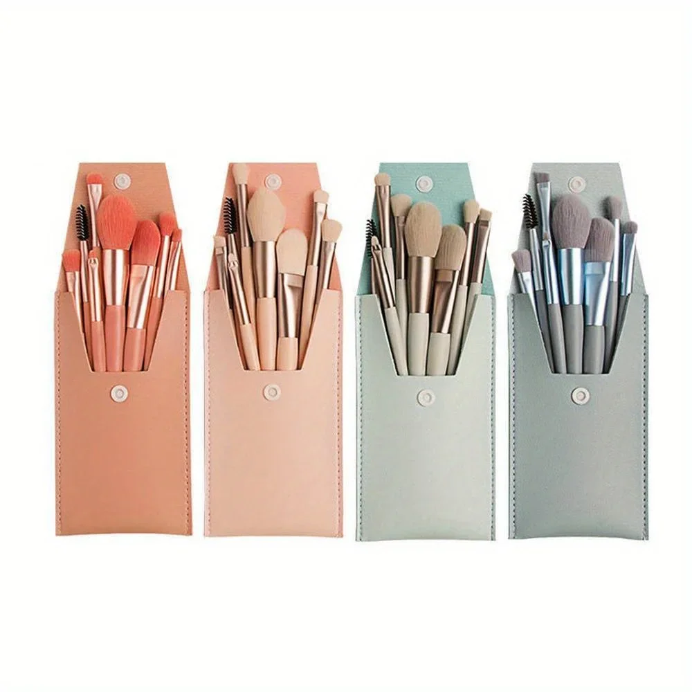 8Pcs Kosmetik Foundation Erröten Pulver Lidschatten Blending Make-Up Pinsel Weichen, Flauschigen Make-Up Pinsel Schönheit Werkzeuge Make-Up Pinsel