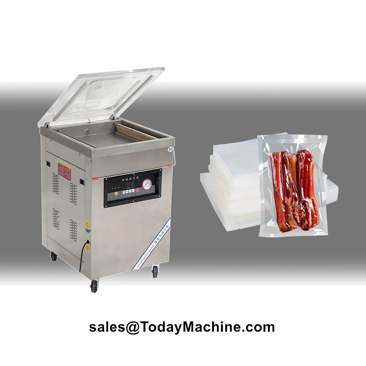 Vacuum Sealing Packaging Sealer Machine For Salt Sugar Rice Grain Corn Wheat Flour