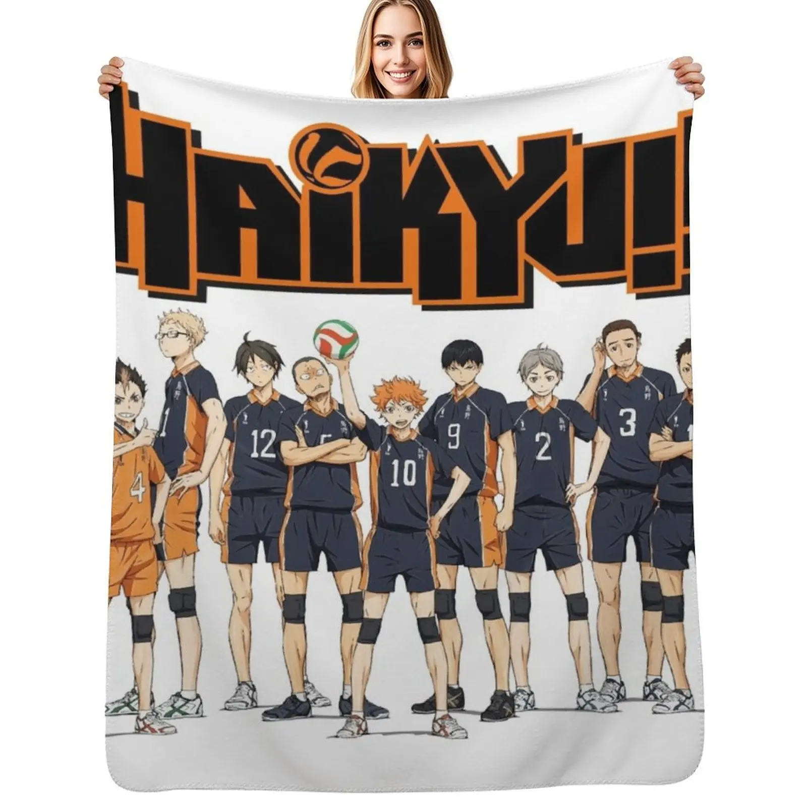 

Volleyball Anime Throw Blanket Comforter Luxury Sofas Soft Blankets