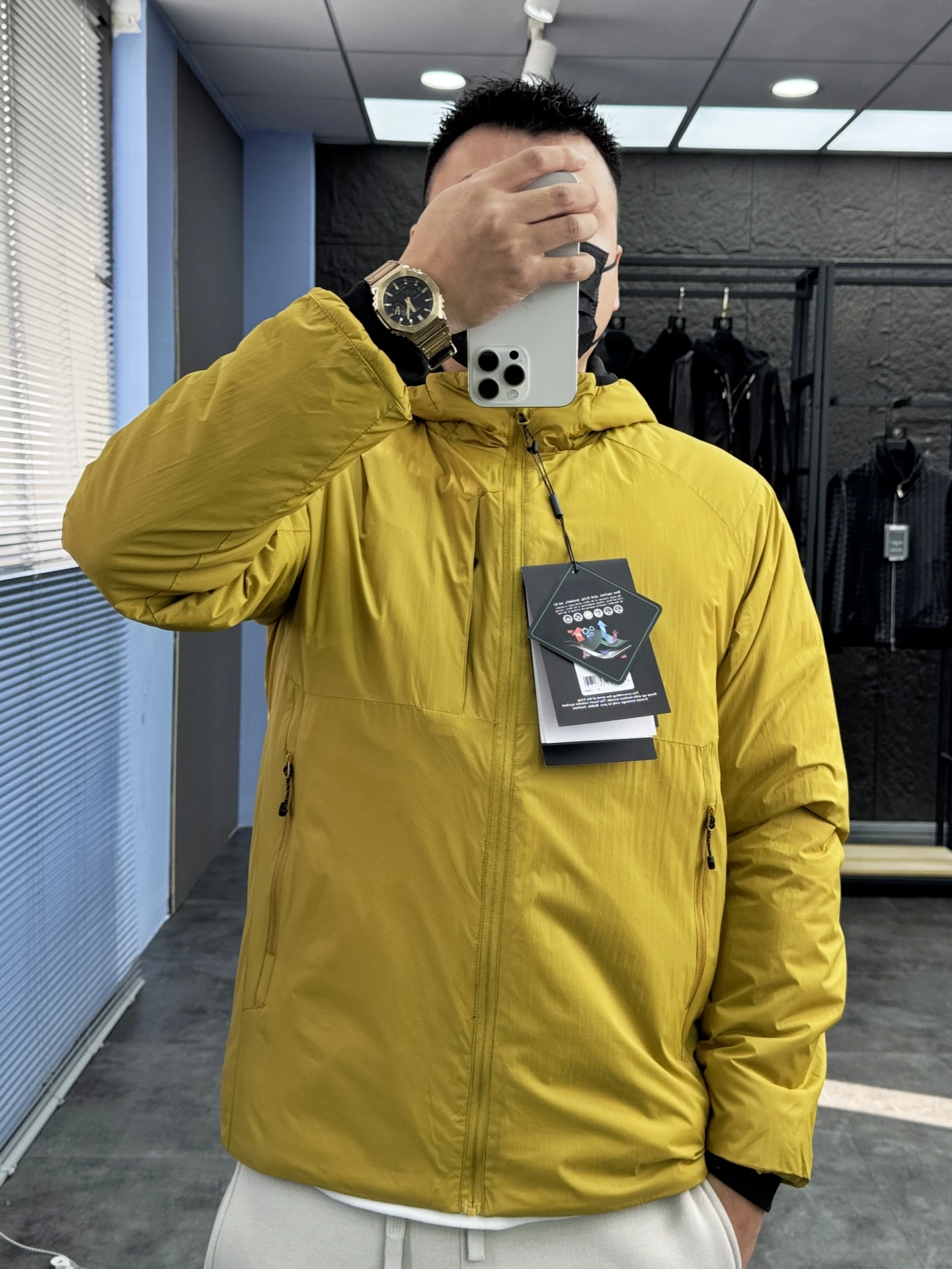 

Men's Casual Cotton Jaet Outdoor Warmth Hooded Pampa& Stand Fit Faion Urban Sle Regular Length Winter Coat