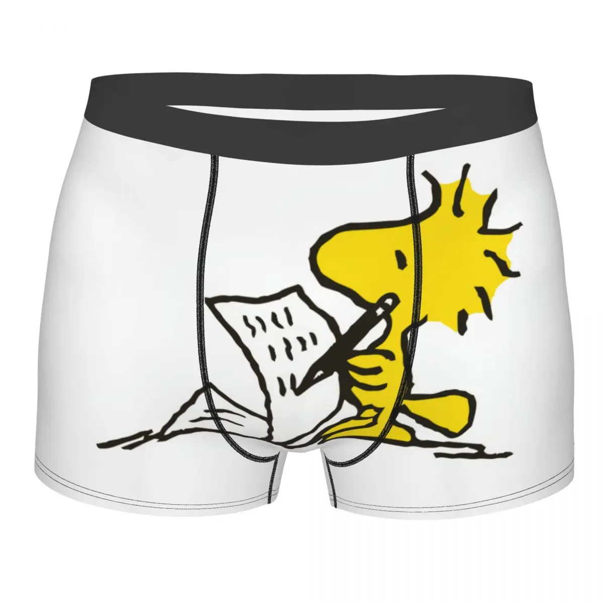 

Мужское сексуальное нижнее белье-боксеры Snoopy Woodstock с героями мультфильмов, мужские мягкие шорты, трусы