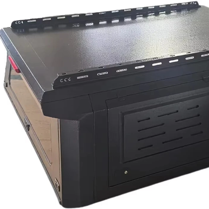 

Premium Aluminum Alloy F150 Pickup Canopy with Rear Spoiler Waterproof & Locking for Travel Use