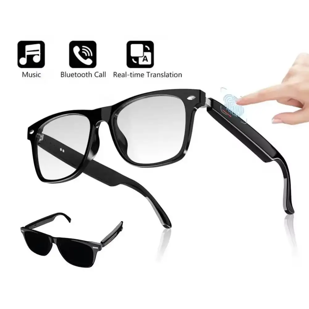 

Умные очки с голосовым помощником AI, камерой и Bluetooth-аудио (обычные очки)