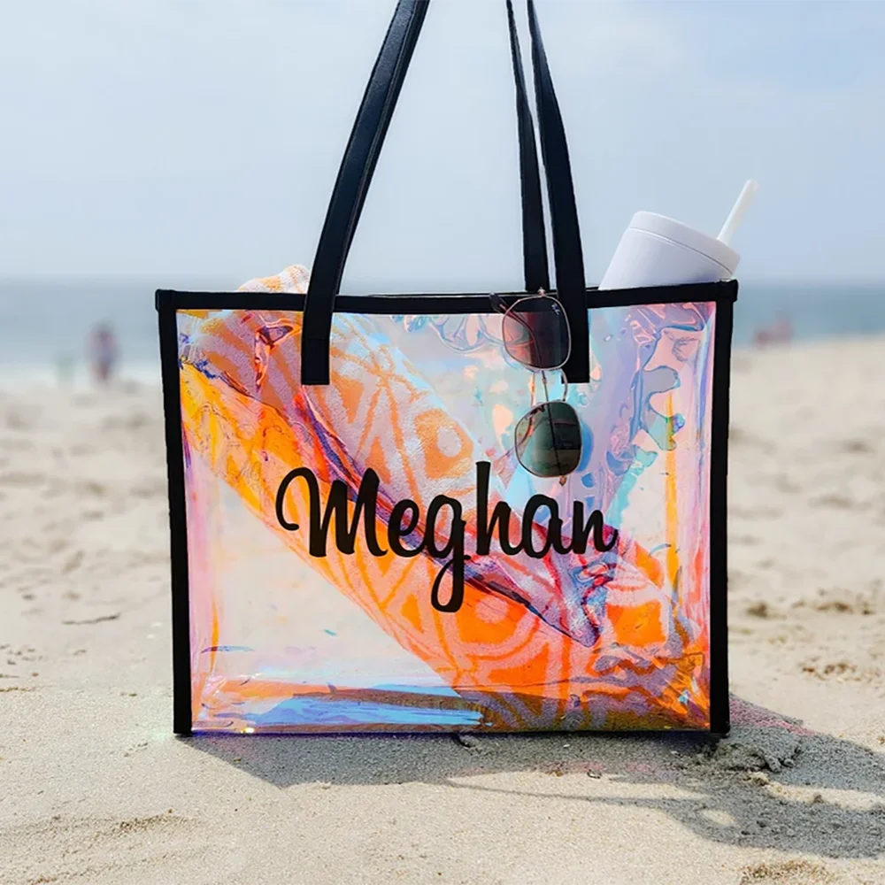 Personalized Custom Beach Bag bride Bachelorette party Tote Bags Birthday Favors for her wedding bridal shower Girls Trip Gift