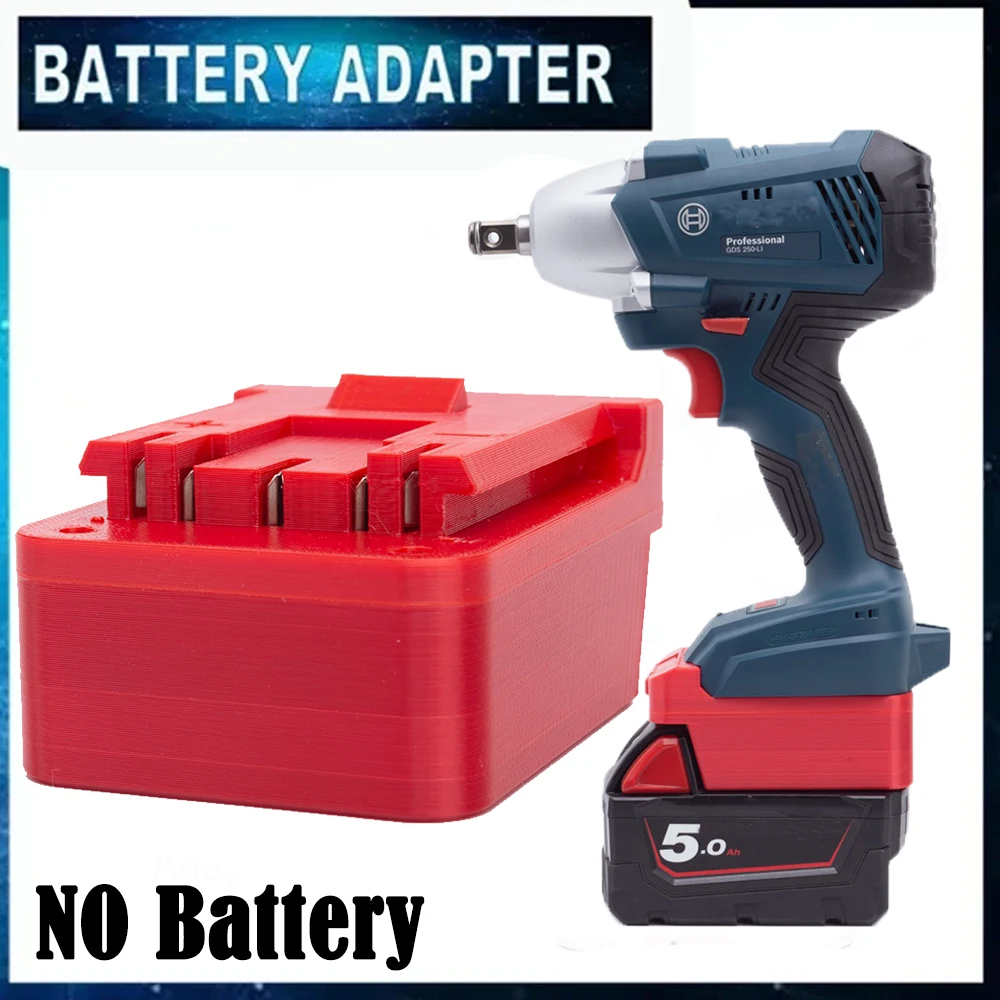 

Battery Adapter Converter For Milwaukee 18V Lithium to For Bosch 18V Screwdriver Power Tools Connector (NO Battery )