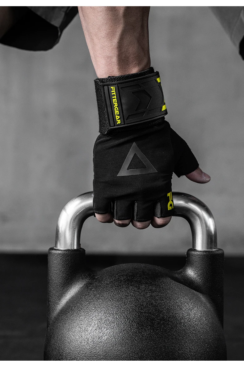 Wrist guard half finger gloves exercise training