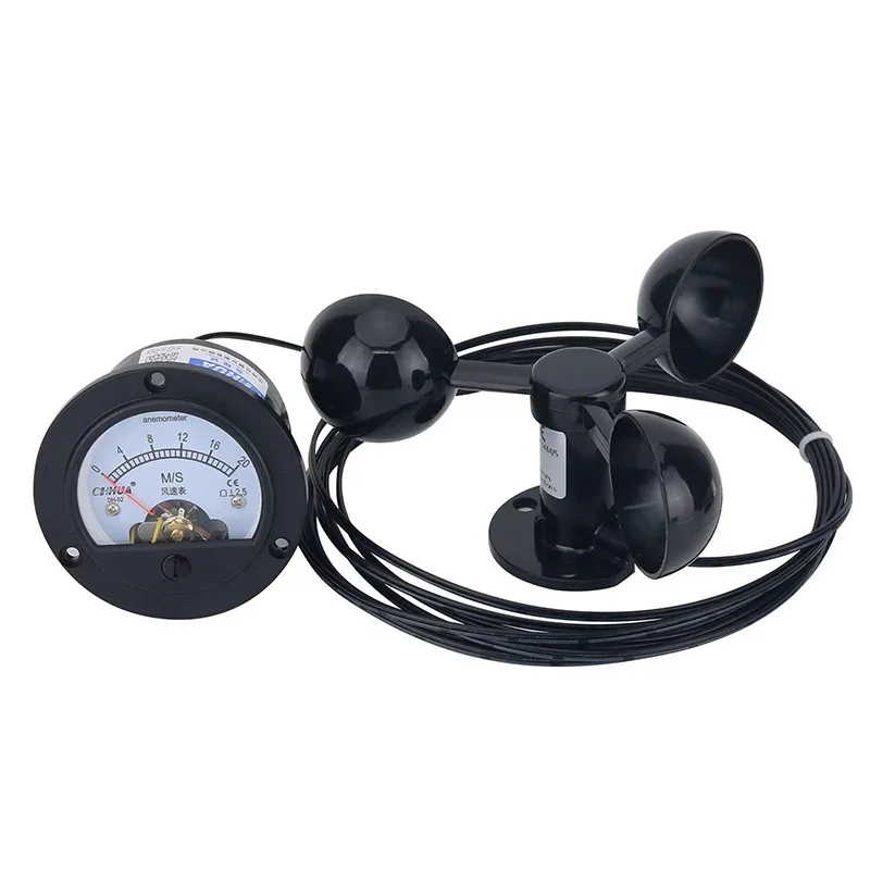 

Industrial Anemometer Wind Speed Sensor Pointer Type Meter Displays Wind Speed