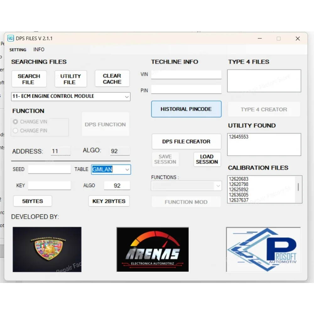 GM DPS FILES V2.1+SEED KEY 5 BYTES TOOL PIN VIN Related Calculating 5-byte Seed Generating DPS Files Based on GM Techline Data