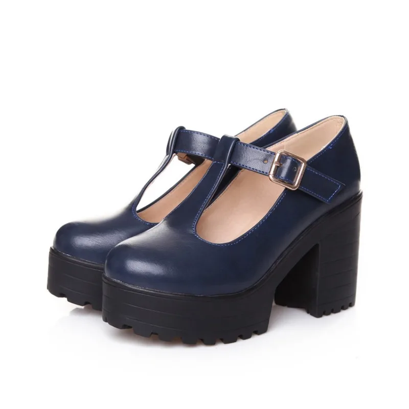 Women Mary Jane Shoes Vintage Girls Platform Pumps High Heels Platform Lolita Shoes Japanese Style College Sweet Student Shoes view 4