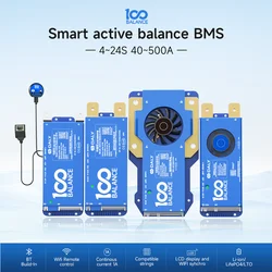 DALY 100 BALANCE BMS Eingebauter Gleichgewicht 4s-8s 8s-24s BT 40A 60A 100A 150A 200A 500A Smart BMS für Li-Ion Lifepo4 LTO Akku