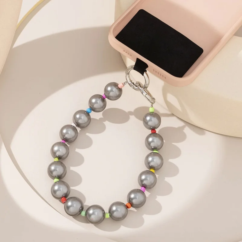 Sommer Kristall Perle kurze Telefon kette für Frauen Boho Perle Lanyard Freundschaft Schmuck Geschenk