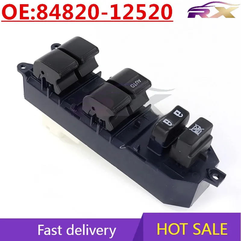 

NEW:84820-12520 Power Window Master Control Switch For 1998-2002 Toyota