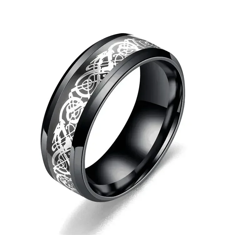 RETROLINK 316 stainless steel Dragon Ring Mens Jewelry Wedding Band male ring for lovers Valentine present/gift