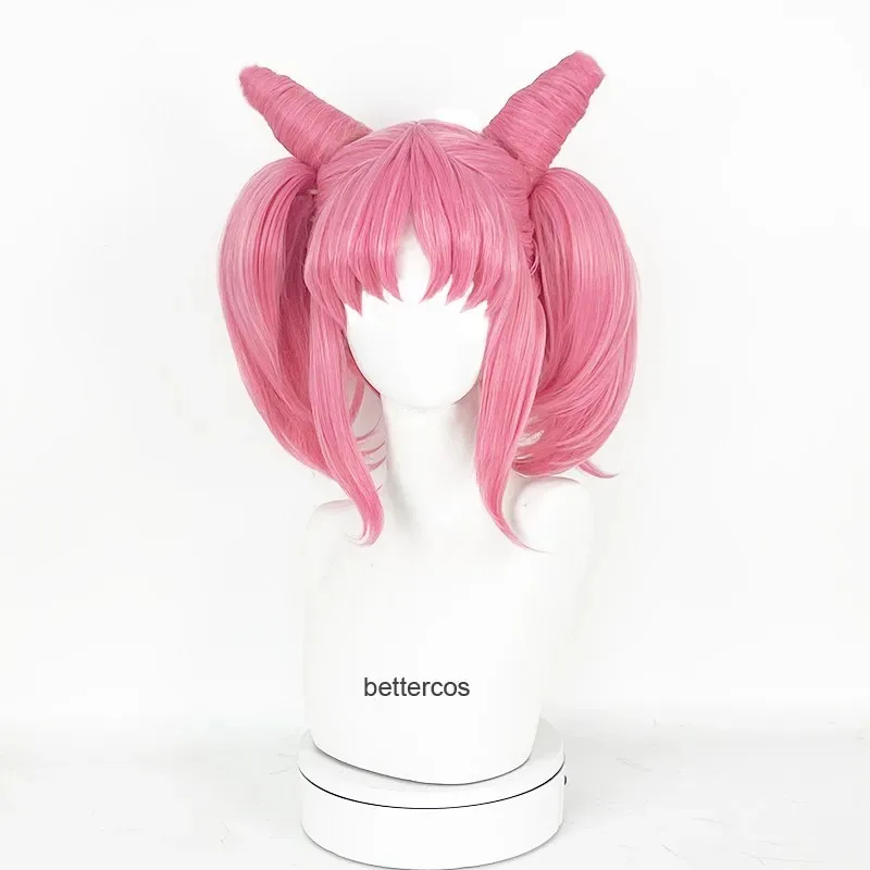 2025 di alta qualità Sailor Chibi Usa Chibiusa parrucche corte rosa con coda di cavallo clip resistente al calore capelli sintetici cosplay + parrucca C