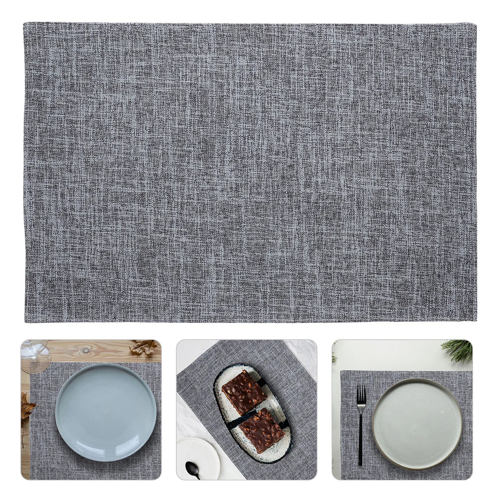 

4Pcs Elegant Washable Boho Placemats Polyester Mats Heat Resistant for Dining Table Holiday Party Kitchen Decor