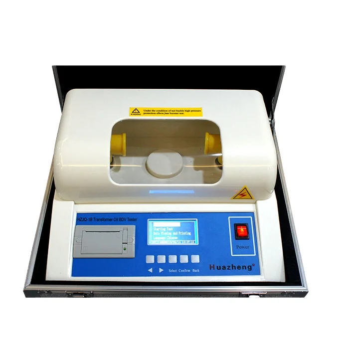 

HZJQ-1B 100kV IEC 156 Portable Transformer Oil Dielectric Strength Meter Single Cup Insulating Oil Withstand Voltage Tester