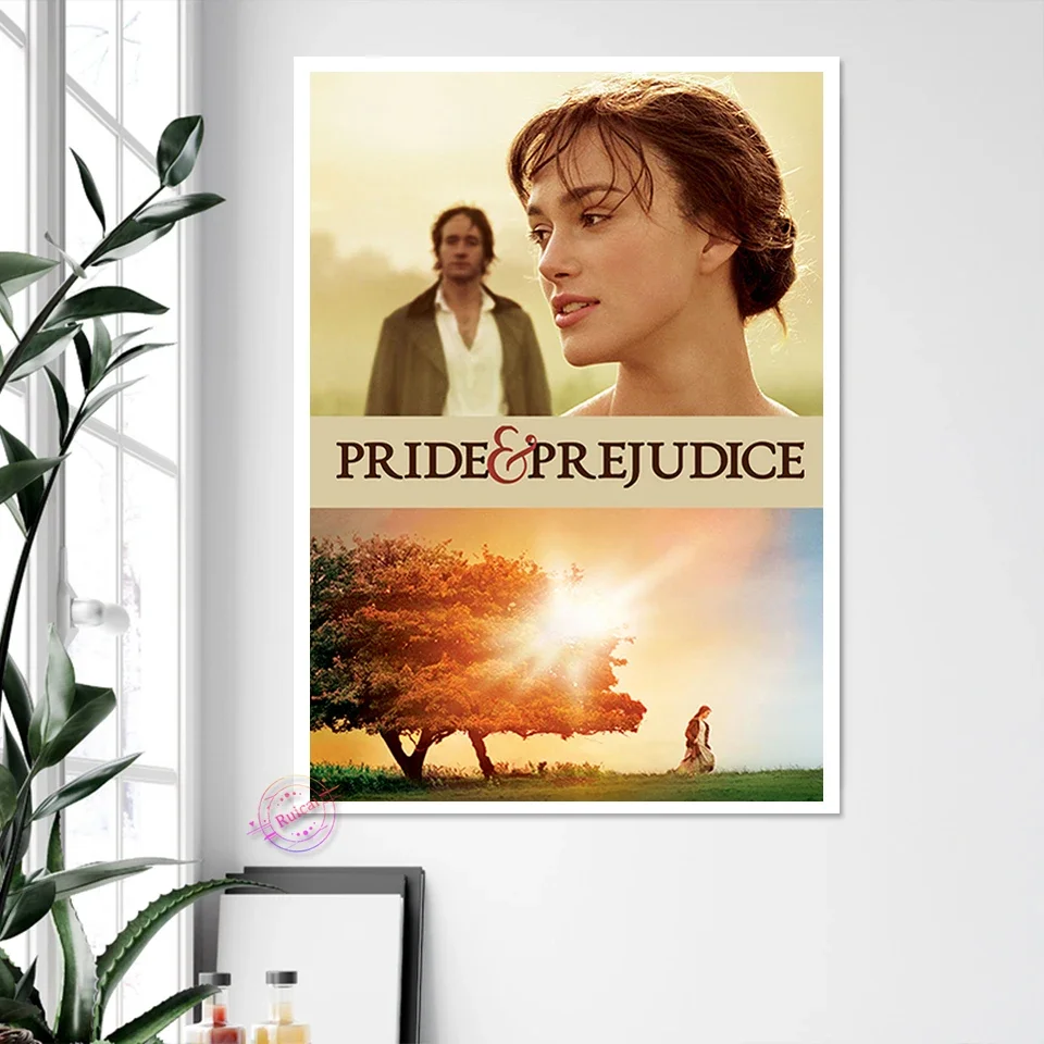 

Pride And Prejudice Poster British Love Movie Canvas Painting Keira Knightley Wall Art Picture Modern Room Home Decor