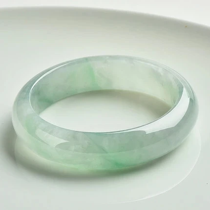 

Natural Myanmar Jadeite 56-62mm Ice Light Green Bracelet Elegant Princess Woman Jewelry Best Gift